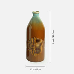 Ceramic Peacock Boulevard Vases (Set of 2)