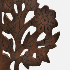 Hand Carved Solid Wood Tree Bookends