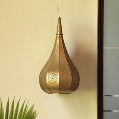 Etched Iron Morrocan Flame Pendant Lamp