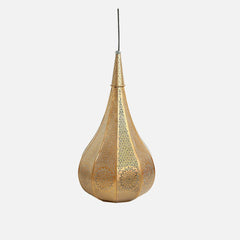 Etched Iron Morrocan Flame Pendant Lamp