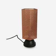 Etched Brown Moroccan Shimmer Table Lamp