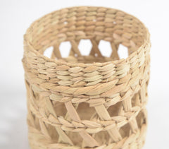 Woven Kauna Grass Reed Pen Stand
