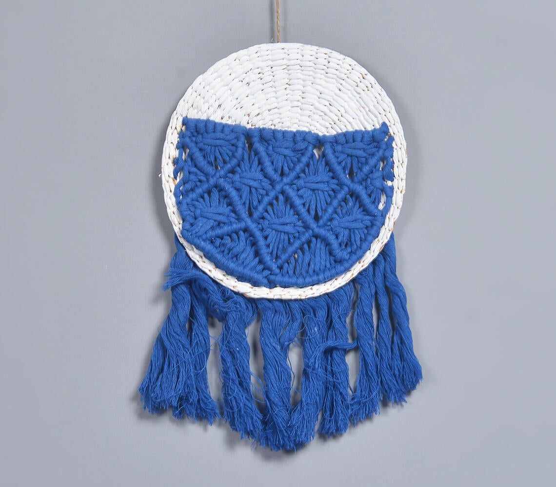 Lapis Blue Macrame Wall Hanging