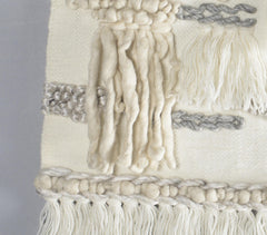 Fringed Handwoven Woolen Wall Hanging