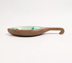 Enamelled Botanical Wooden Serving Platter