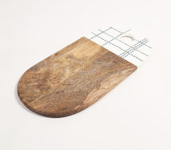 Enamelled Geometric Wooden Chopping Board