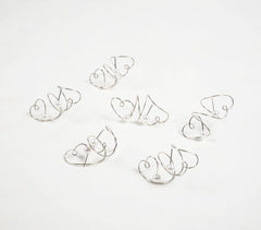 Heart Coiled Pearl Napkin rings (set of 6)
