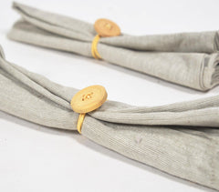 Button Elasticated Napkin rings (set of 4)