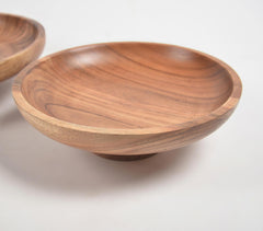 Farmhouse Raw Acacia Wood Bowl (Set of 2)