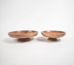 Farmhouse Raw Acacia Wood Bowl (Set of 2)