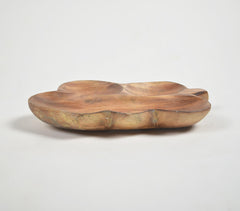Hand Cut Fruit-Shaped Mango Wood Tray