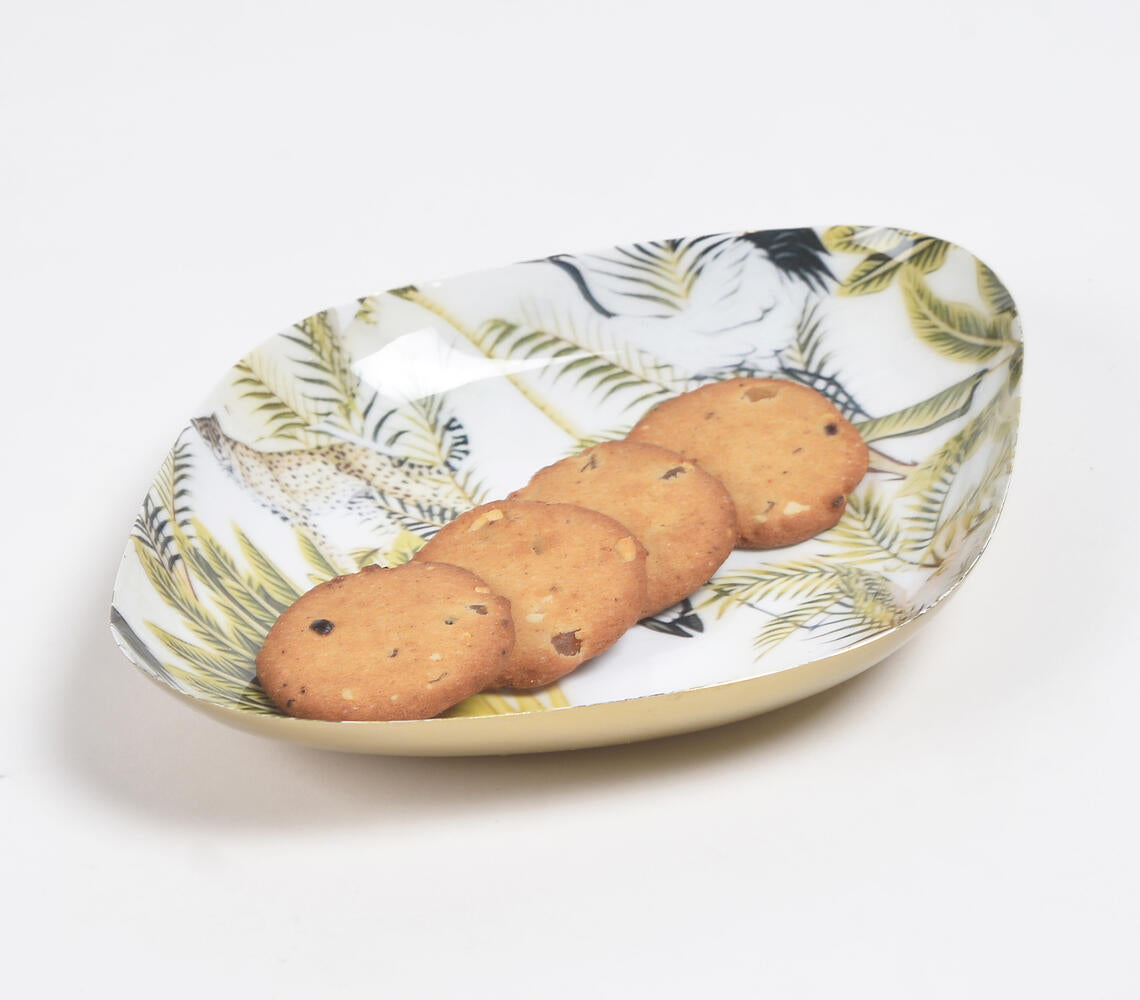 Tropical Enamelled Diamond Dish