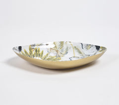 Tropical Enamelled Diamond Dish
