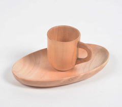 Neem Wood Ocha Mug & Tray Set