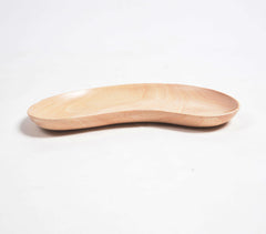 Classic Neem Wood Bean-Shaped Tray
