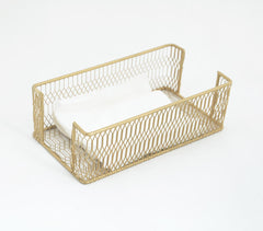 Handcrafted Iron Mesh Classic Tissue Holder Q