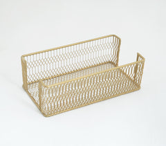 Handcrafted Iron Mesh Classic Tissue Holder Q