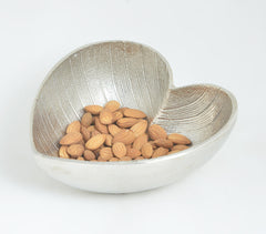 Sand Cast Classic Aluminium Heart Bowl