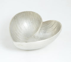 Sand Cast Classic Aluminium Heart Bowl