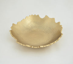 Uneven Cut Edge Round Aluminium Bowl