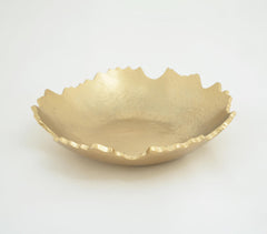 Uneven Cut Edge Round Aluminium Bowl