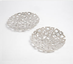 Sand Cast Aluminium Round Cubes Trays (Set of 2)