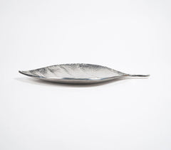 Antique Aluminium Autumn Leaf Tray