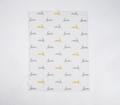 Jumping Bunnies Multicolor Kitchen Towels (Set of 3)