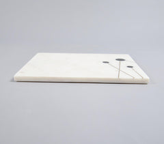 Inlaid Brass & marble Cheese Board
