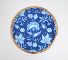 Botanical Painted Wooden Serving Platter
