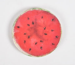 Watermelon Enamelled Wooden Coasters (Set Of 4)