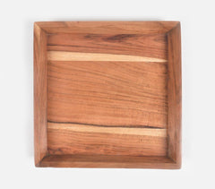 Hand Cut Acacia Wood Tray