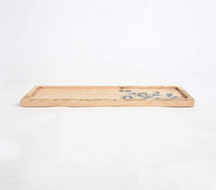 Floral Hand Printed Mango Wood Tray