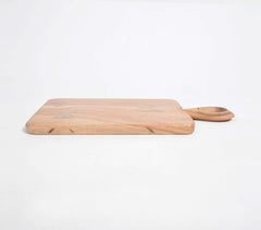 Minimal Cut-Out Acacia Wood Rectangle Chopping Board
