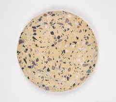 Hand Cut Yellow Terrazzo Stone Coasters (Set of 4)