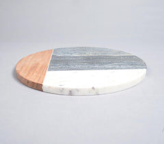 Colorblock Stone & Wood Chopping Board
