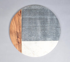 Colorblock Stone & Wood Chopping Board