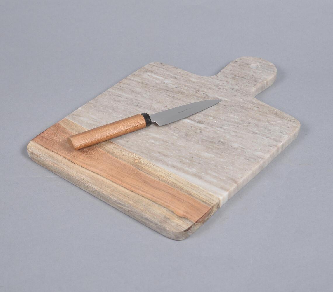 Joint Grey Stone & Wood Chopping Board