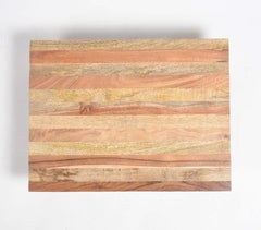 Natural Wooden Striped Elevated Chopping Board