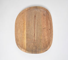 Hand Cut Natural Wood Platter