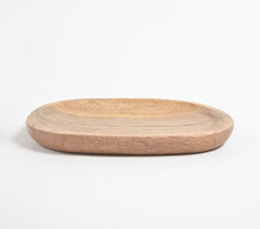 Hand Cut Natural Wood Platter