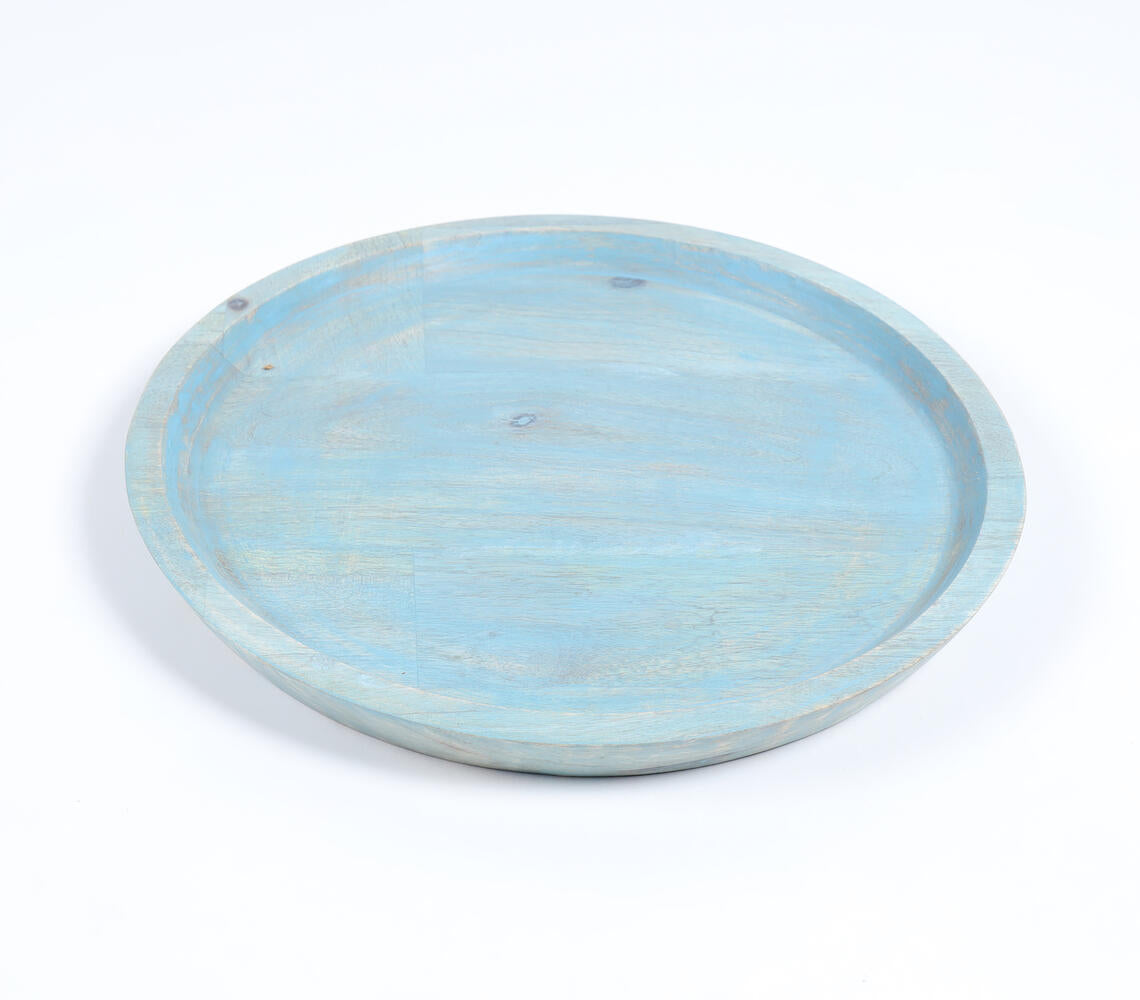 Handcrafted Wooden Distressed Plate