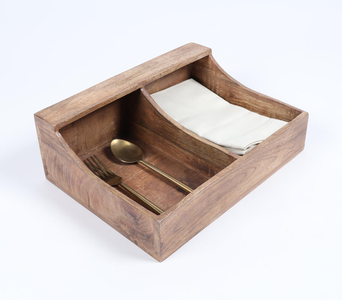 Classic Wooden Flatware Caddy