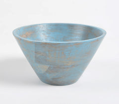 Handcrafted Rustic Blue Hand Painted Bowl