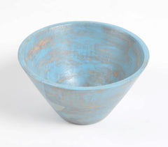 Handcrafted Rustic Blue Hand Painted Bowl