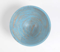 Handcrafted Rustic Blue Hand Painted Bowl