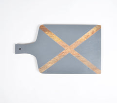 Enamelled Mango Wood Slate Grey Chopping Board