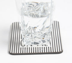 Drinks are on me! MDF Monochrome Coasters (Set of 2)