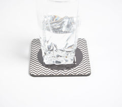 Clink! Clink! MDF Monochrome Coasters (Set of 2)