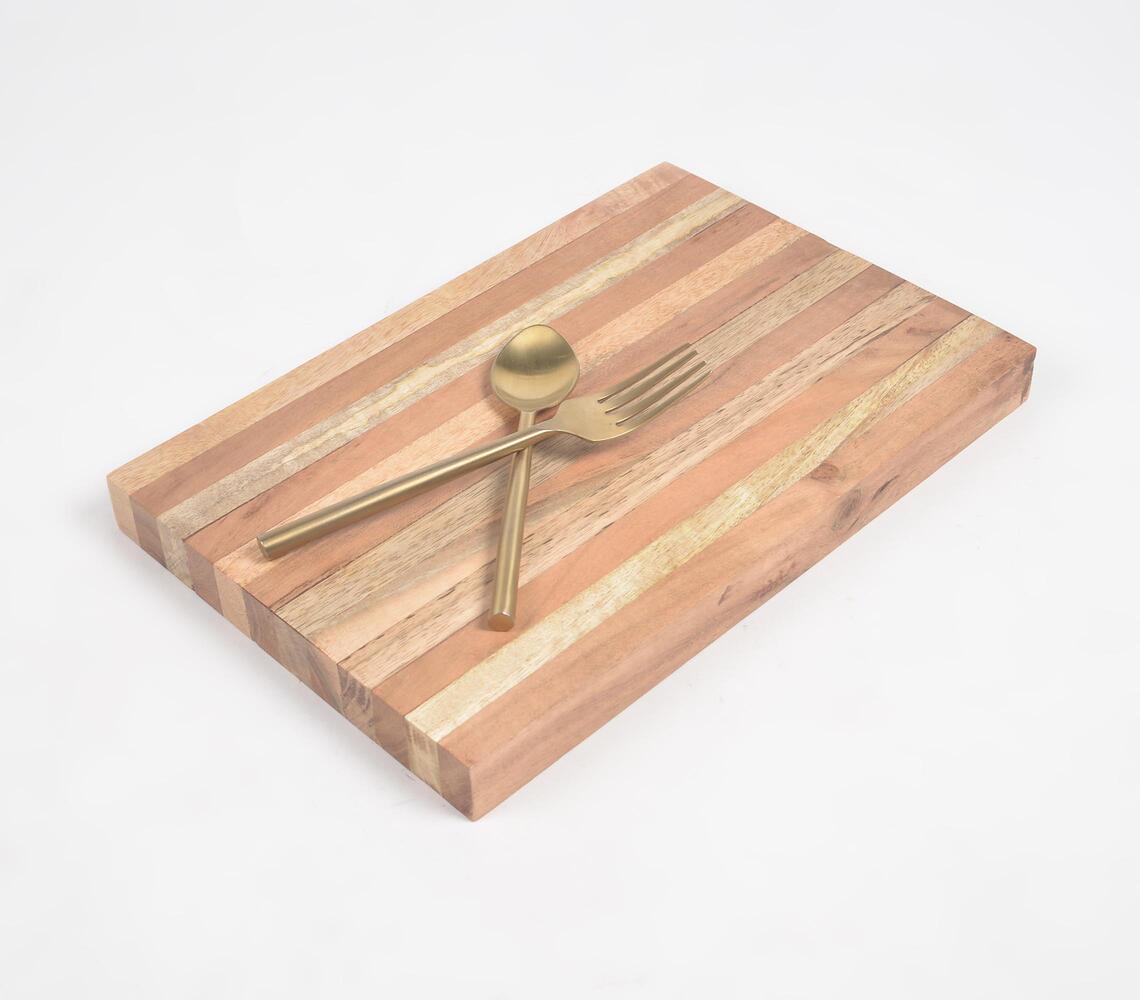 Striped Acacia & Mango Wood Chopping Board